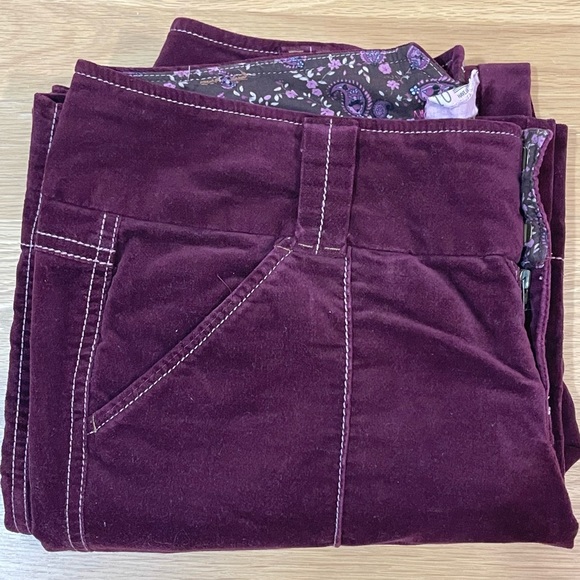 Free People *Like New* Cotton Merlot Wideleg Pants. Size 10 - Picture 7 of 8